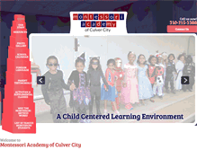 Tablet Screenshot of montessoriacademyofculvercity.com